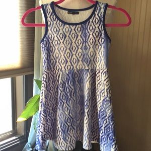 My Michelle dress blue and white size 8